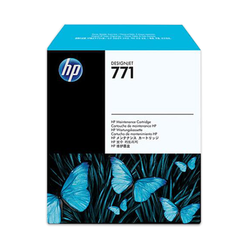 惠普（HP)771原装进口墨盒771b黑色彩色墨盒 打印头 Z6200 Z6800 Z6180 771 维护墨盒 CH644A也适用5800机器