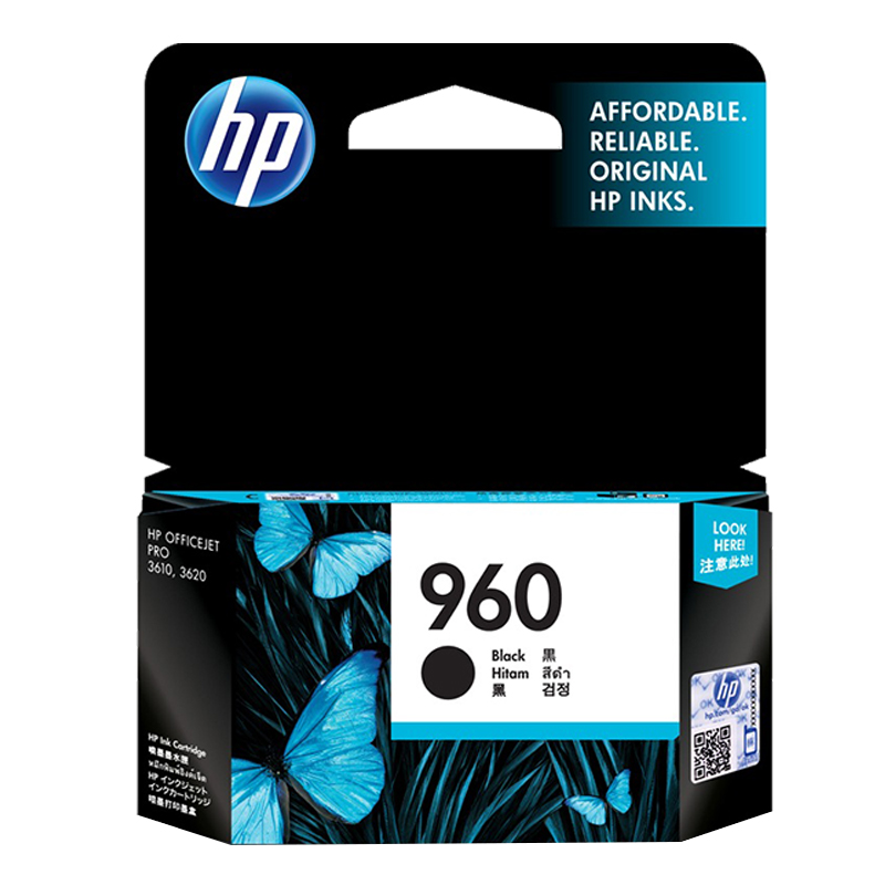 惠普（HP)960号黑色墨盒适用3610/3620打印机墨盒（700页）