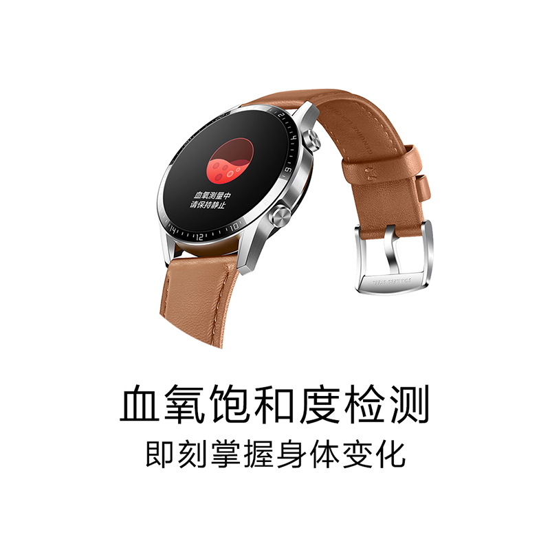 HUAWEI WATCH GT2(46mm)砂砾棕 华为手表 运动智能手表（血氧检测+两周续航+蓝牙通话+麒麟芯片+心脏健康）